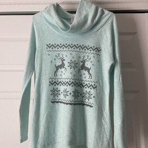 Holiday Teal Sweater